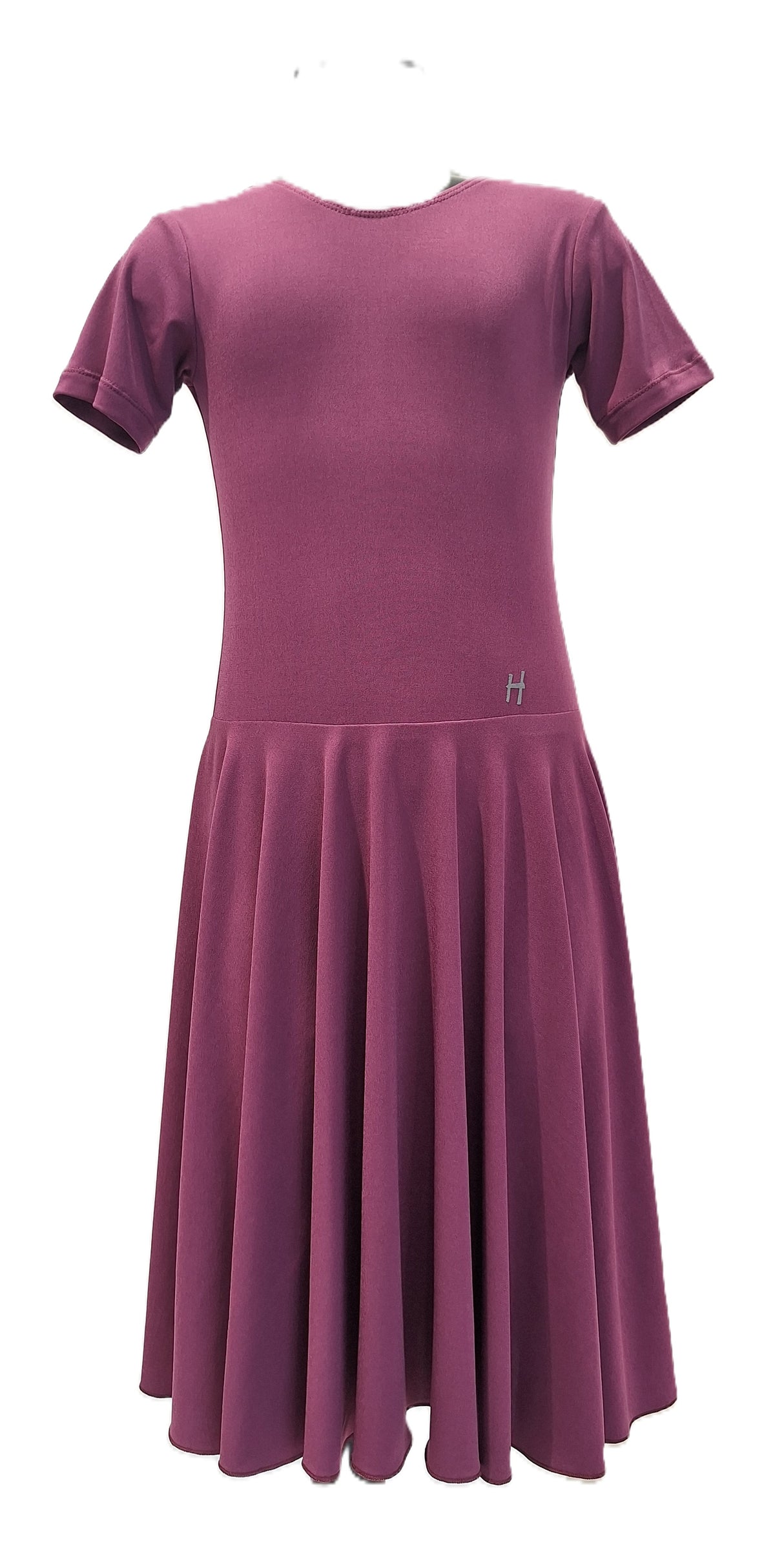 HD Dívčí taneční šaty s krátkým rukávem