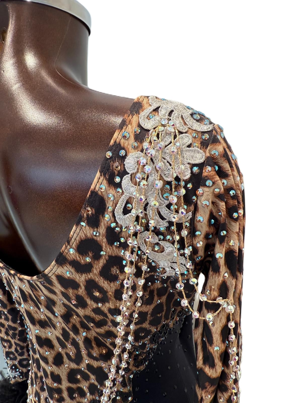 HD Dámské šaty latinské Animal Black