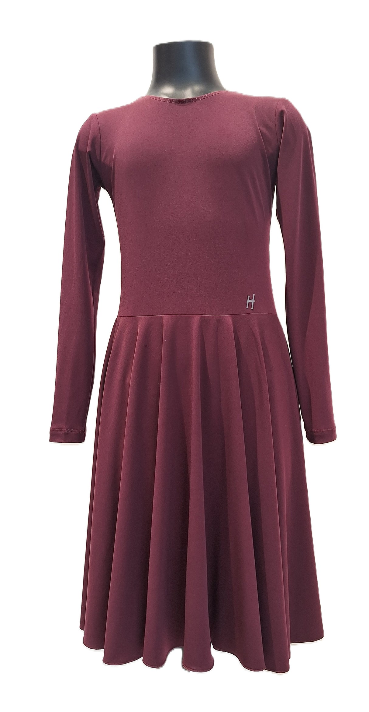 HD Dívčí taneční šaty s dlouhým rukávem