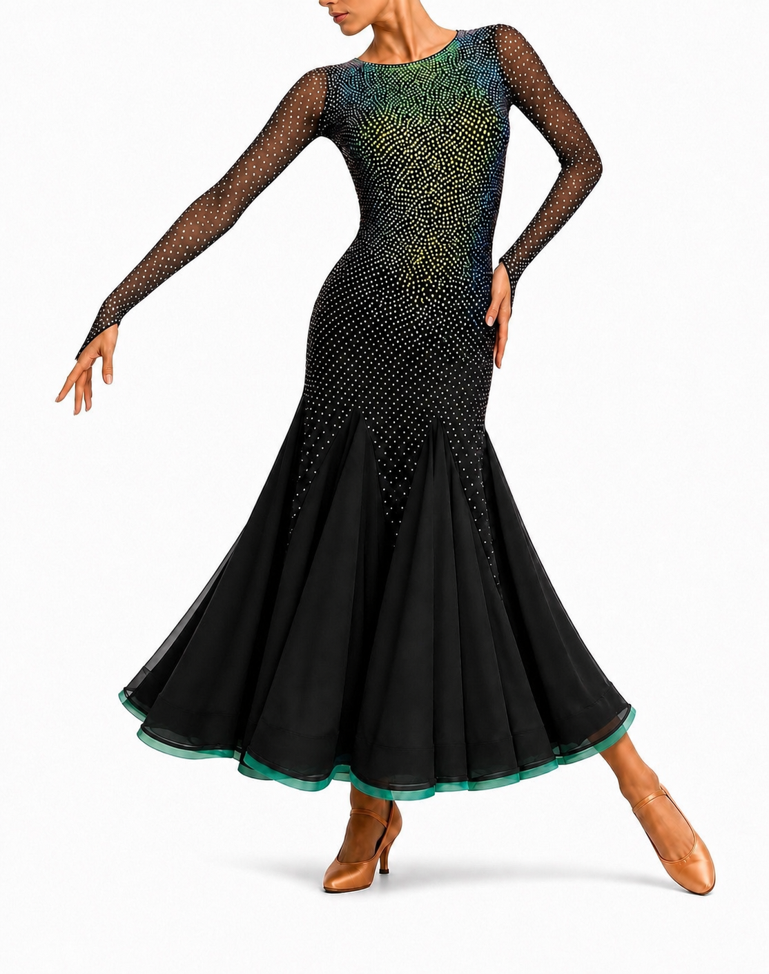 HD Ladies ballroom dress sponsored couples, Black