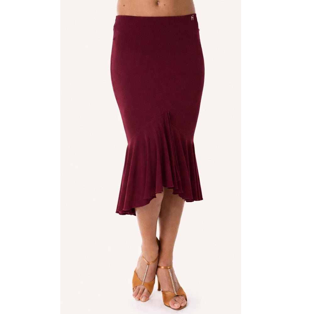 HD Sukně latinská volán, rozparek