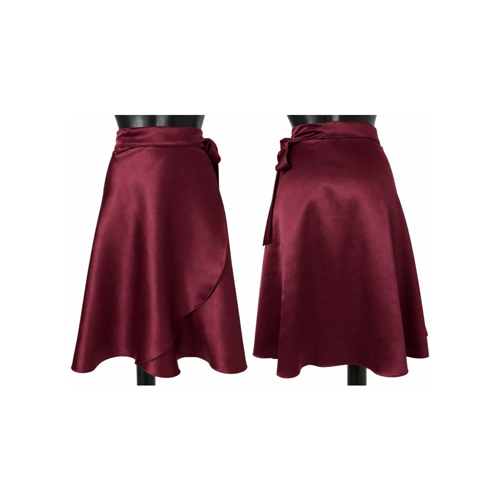 HD Short satin skirt