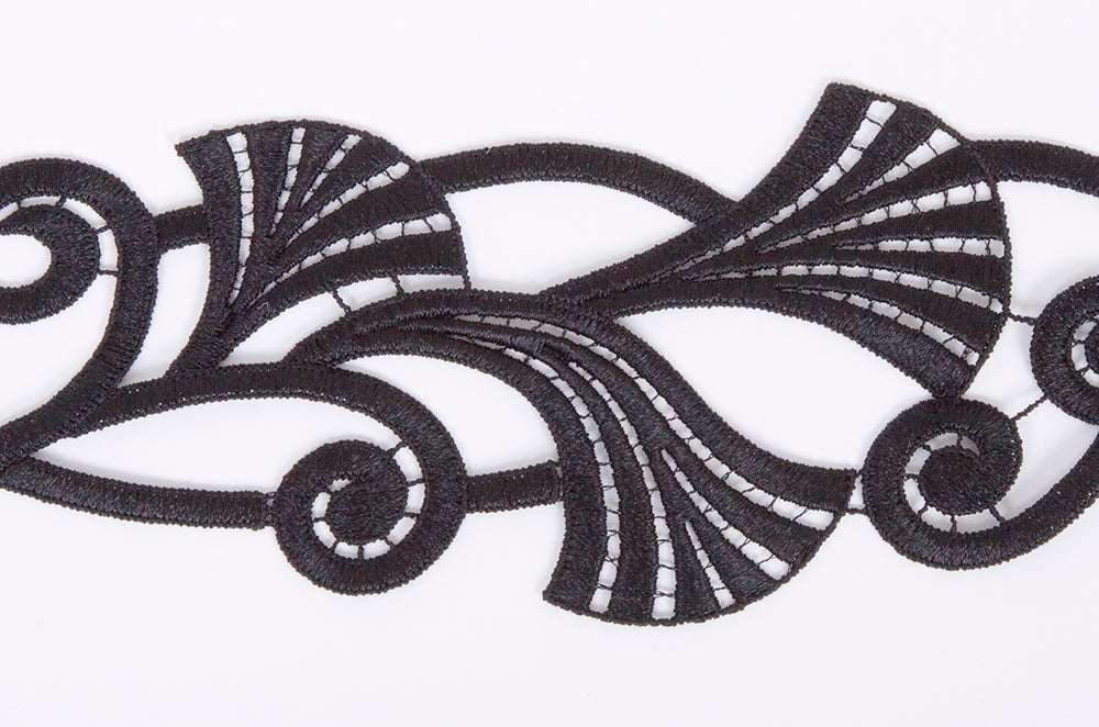 Krajková aplikace Beverley White  , 9cm x 50cm