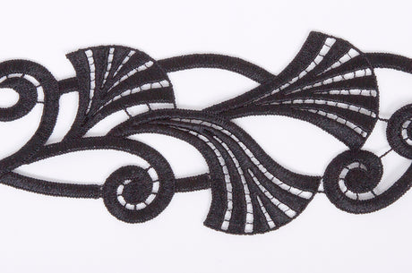 Krajková aplikace Beverley White  , 9cm x 50cm
