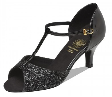 SUPADANCE 1029 dámská taneční obuv - Black Leather