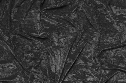 Crushed velvet , Black ,š.140 cm , 87%PA, 13%EA