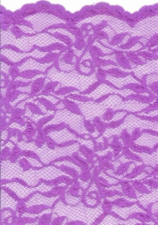El. krajka  Elsa,  Amethyst, š.140cm, 85% PA, 15% EA