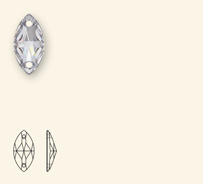 SWAROVSKI 3223 crystal, 12x6mm