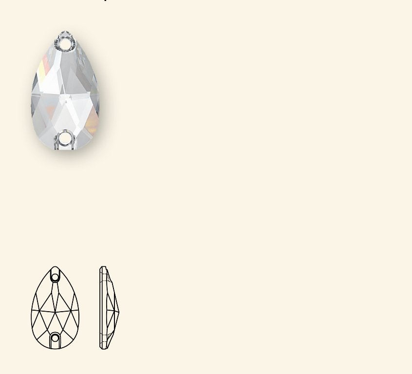 SWAROVSKI 3230 barevné, 12x7 mm