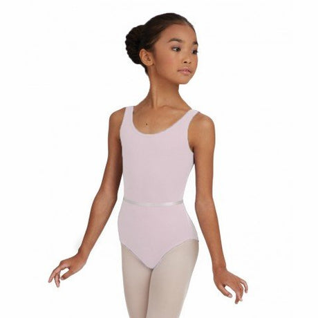 CAPEZIO Childs scoop neck tan leoptard  dětský dres