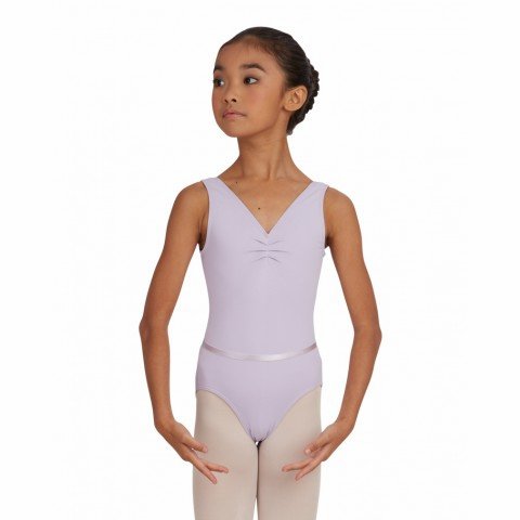 CAPEZIO Pinch-front tank leotard with belt dětský dres