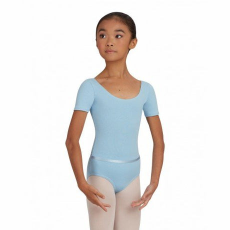 CAPEZIO Short-sleeve leotard with belt dětský dres