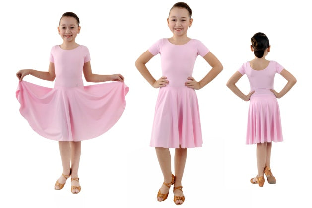 HD Dívčí taneční šaty s krátkým rukávem