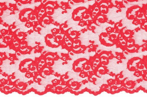 El. krajka Desire, Scarlet, š. 140 cm, 85%PA, 15%EA