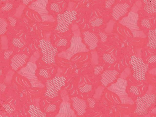 El. krajka Floral Cascade, Salmon, š. 150 cm,  90% PA, 10% LY