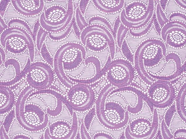 El. krajka Galactic , Lilac Dream 83% POLYAMID 16% ELASTEN 1% NYLON