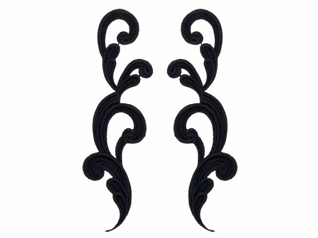 Elsa párová krajka Black ,23cm, 100% VI