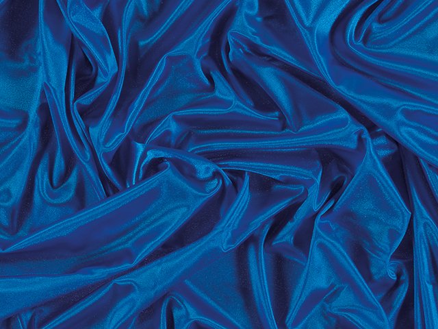 Satin velvet, el. samet/satén, Electric Blue, š. 150 cm, 94% NY, 6% EL