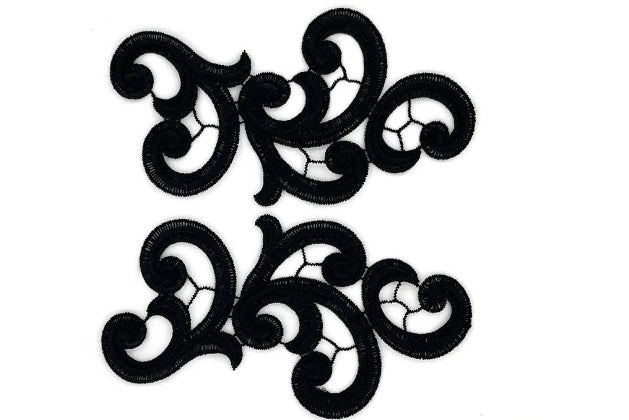 Párová krajka Emma Black  ,š.17 x 8,5cm , 100% PAD
