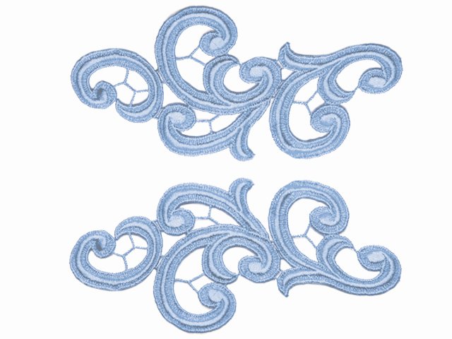 Párová krajka Emma Blue Bell š.17 x 8,5cm , 100% PAD