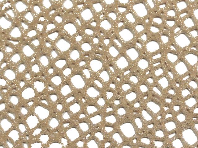 Metallic Abstract Fish Net Nude, 150cm wide,  93%PES 8%E