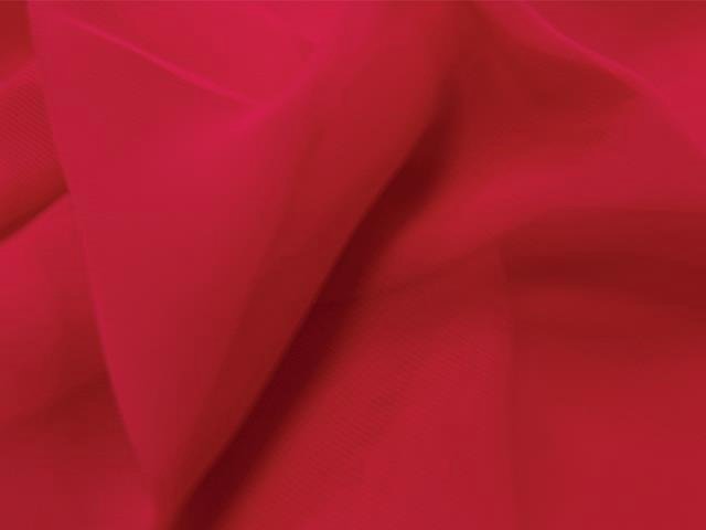 Georgette, Cherry Red, š.112cm, 100% PES