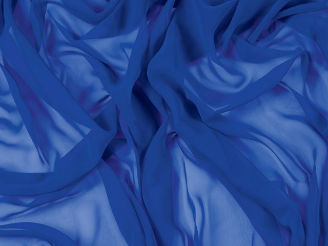 Georgette, Cobalt, š.112 cm, 100% PES