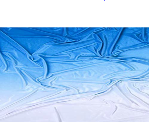 Georgette, Ocean Blue - White, š. 110 cm, 100% PES