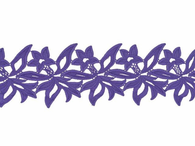 Georgina krajkový pás Ultra Violet š. 12 cm