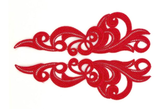 párová Krajka  HERO  ,Red , šířka 60 cm, 85%VI , 15%CO