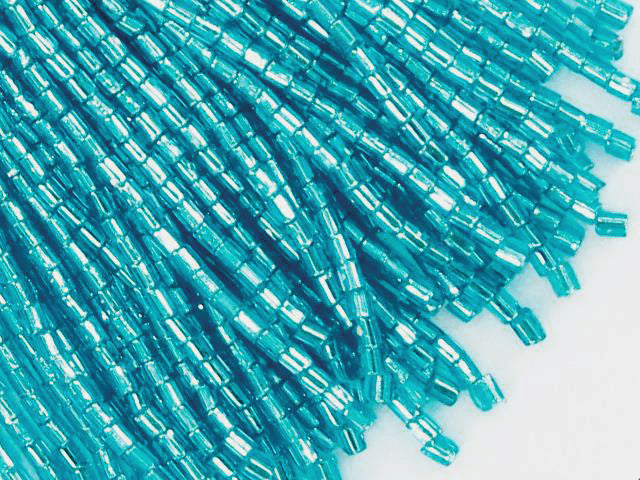 Korálkové třásně Aquamarine,délka 7cm