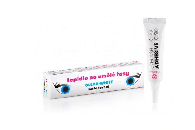 Lepidlo na umělé řasy clear-white
