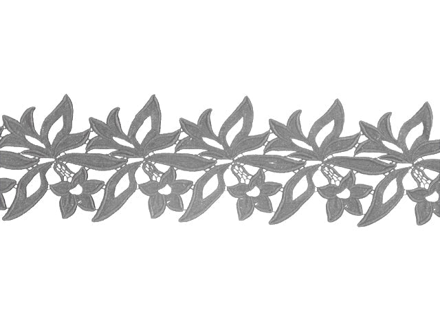 Georgina krajkový pás Silver š. 12 cm