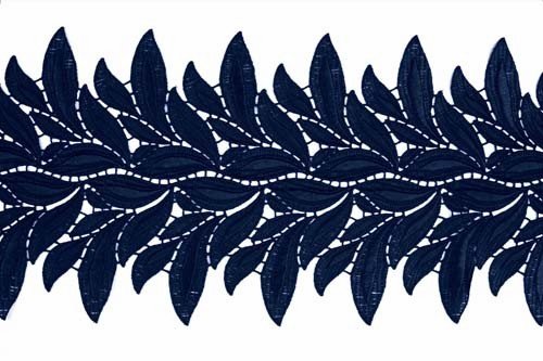 Krajkový pás Lucy, Navy, š. 15cm
