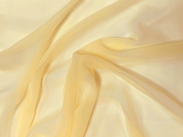 Georgette, Buttercream, š.112cm, 100% PES