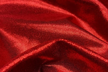 Lycra Metallic Dot Pink on Red , 150cm , 80%NY  20%EA