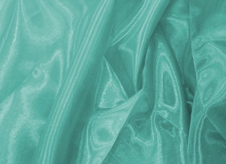 Organza, Aqua, š. 140 cm, 100% PES