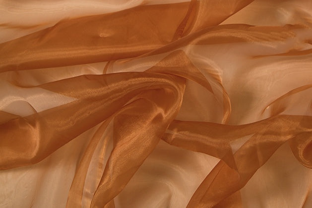 Organza, Cappuccino š. 145 cm, 100% PES