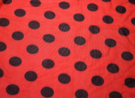 Polka Dot stretch net (elastická síť) Flamenco, š.145cm, 91%PA , 9%EA