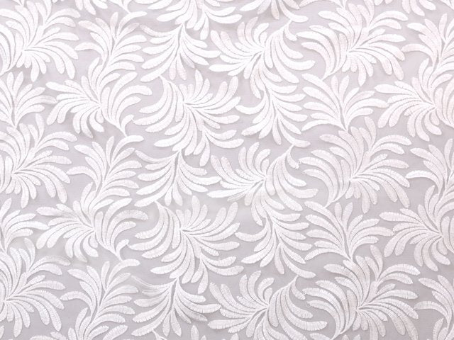 Síťka,Kyra Embroidered  White š.145cm, 94%PES 6%EA