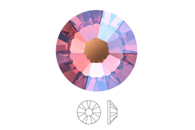 SWAROVSKI Xilion Rose rose peach shimmer AB SS16