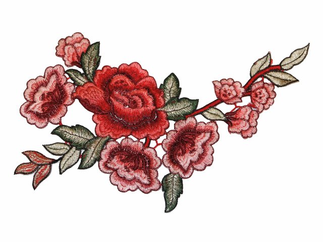 Truth Flower Motif Multi red 24,8cm x 21cm 100% Polyester