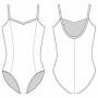 CAPEZIO Child princess camisole leotard dětský dres