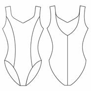 CAPEZIO princess seam tank leotard dámský dres