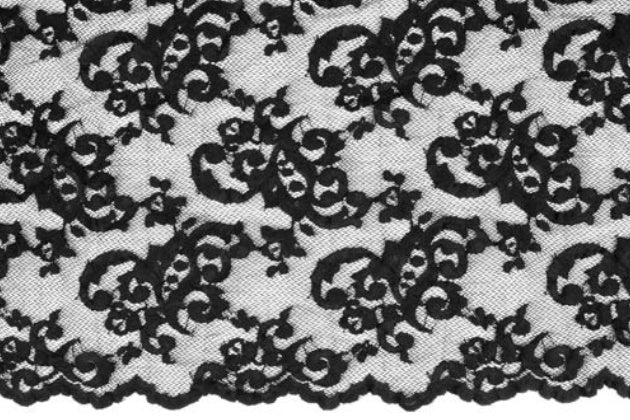 El. krajka Desire, Black, 140 cm, 85%PA, 15%EA