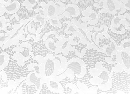 El. krajka Geometric, White, š. 150cm, 90% PA, 10% SPA