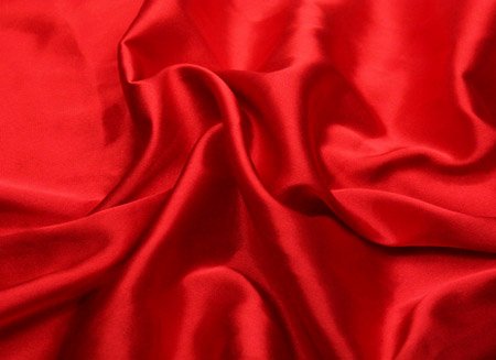 El. satén, Red, š.120cm, 96% PES, 4% EA