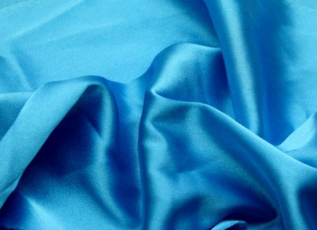 El. satén, Turquoise, š.120cm, 96% PES, 4% EA