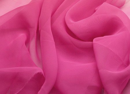Georgette, Fuchsia, š.110cm , 100% PES