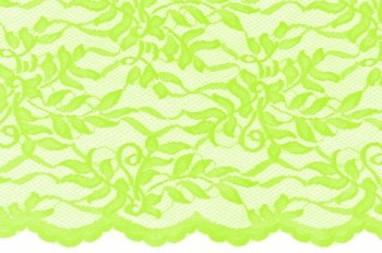 El. krajka Elsa, Lime, š. 140cm, 85% PA, 15% EA